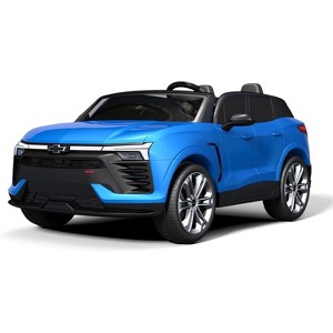 24V 2-Seater SUV Licensed Chevrolet Blazer Ride On Toy with Parent Remote Control,4xSpring Suspension, for Kids Ages 3-8 - 1 of 4
