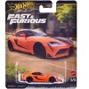 2021 Toyota GR Supra Orange and Black "F9" (2021) Movie "Fast & Furious" Series Diecast Model Car by Hot Wheels - 4 of 4