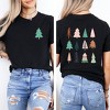 Simply Sage Market Women's Christmas Tree Chart Front and Back Short Sleeve Graphic Tee - 2 of 4