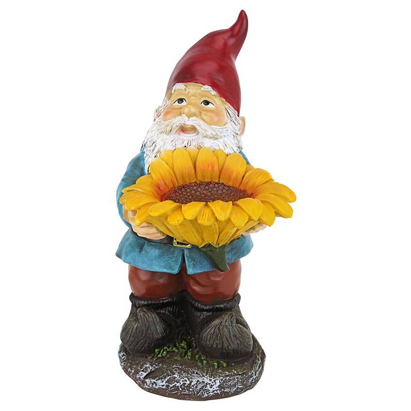 Design Toscano Sunflower Sammy Garden Gnome Statue - Multicolored, 1 of 7