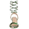 Allegra K Women's Block Heel Lace Up Heel Sandals - 2 of 4