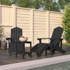 vidaXL Garden Chair Anthracite HDPE (High Density Polyethylene), steel - 2 of 4