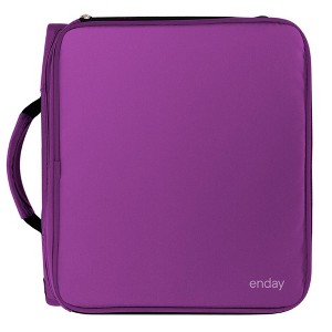 Enday 3 Ring Zipper Binder, 2 inch Binder with Zipper, 880 Sheet Capacity 5 Pockets Expanding File Folder - 1 of 4