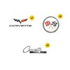 Chevrolet Corvette 50ct Vinyl Large Deluxe Stickers Variety Pack - 3 of 4