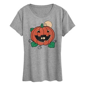 Women's - Instant Message - Vintage Pumpkin Surprise Short Sleeve Graphic T-Shirt - 1 of 4