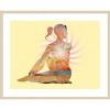 Amanti Art Sitting Twist Yoga Pose Zen by Tim Parker Framed Wall Art Print - 4 of 4