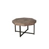 NicBex 30" Octagonal Coffee Table,Wooden Coffee Table with Cross Metal Legs,Farmhouse Center Table for Living Room - 2 of 4