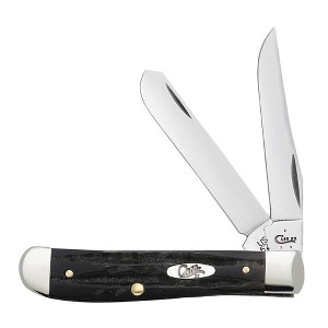 Case XX Mini Trapper Pocket Knife - Jigged Buffalo Horn - 1 of 4