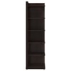 Vynxaria 6-Tier Corner Bookcase Space-Saving for Small Areas, 6 Shelves, Organizes Books/Decor, Enhances Room Aesthetics - 4 of 4