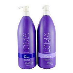 Loma Violet Shampoo - (33.8 oz) & Violet Conditioner (33.8 oz) DUO SET KIT - Unleash Your Bright: The Duo That Eliminates Brass and Rebuilds Blonde - 1 of 4