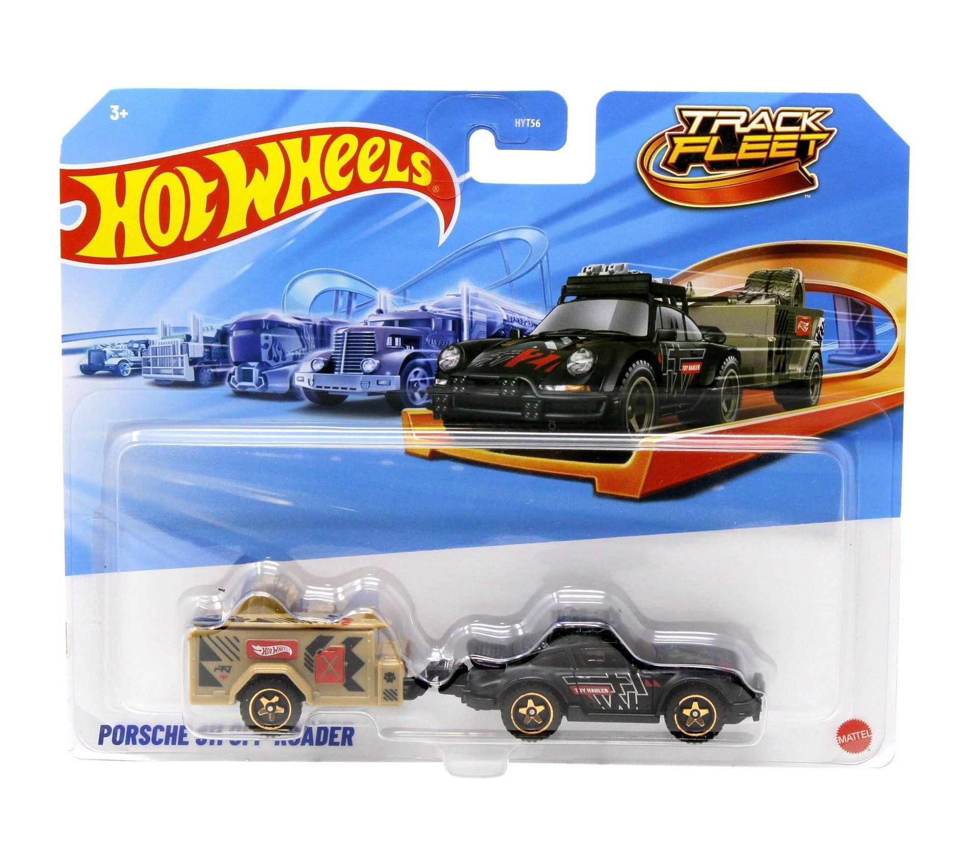 Hot Wheels Track Fleet Porsche 911 Off-Roader – 1:64 Scale Black Die-Cast Vehicle, Kids and Collectors, Compatible with Hot Wheels Tracks