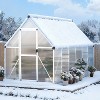 GustoWave  6x11 Ft Aluminum-Framed Polycarbonate Greenhouse Kit - 4 of 4