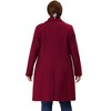 Agnes Orinda Women's Plus Size Fashion Notched Lapel Double Breasted Pea Coats - 4 of 4
