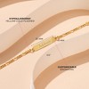 Girls' Classic Figaro ID Bracelet Sterling Silver Gold Plated - In Season Jewelry - 2 of 4