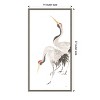 Amanti Art Scroll Crane IV by Chris Paschke Canvas Wall Art Print Framed 14 x 27-in. - 4 of 4