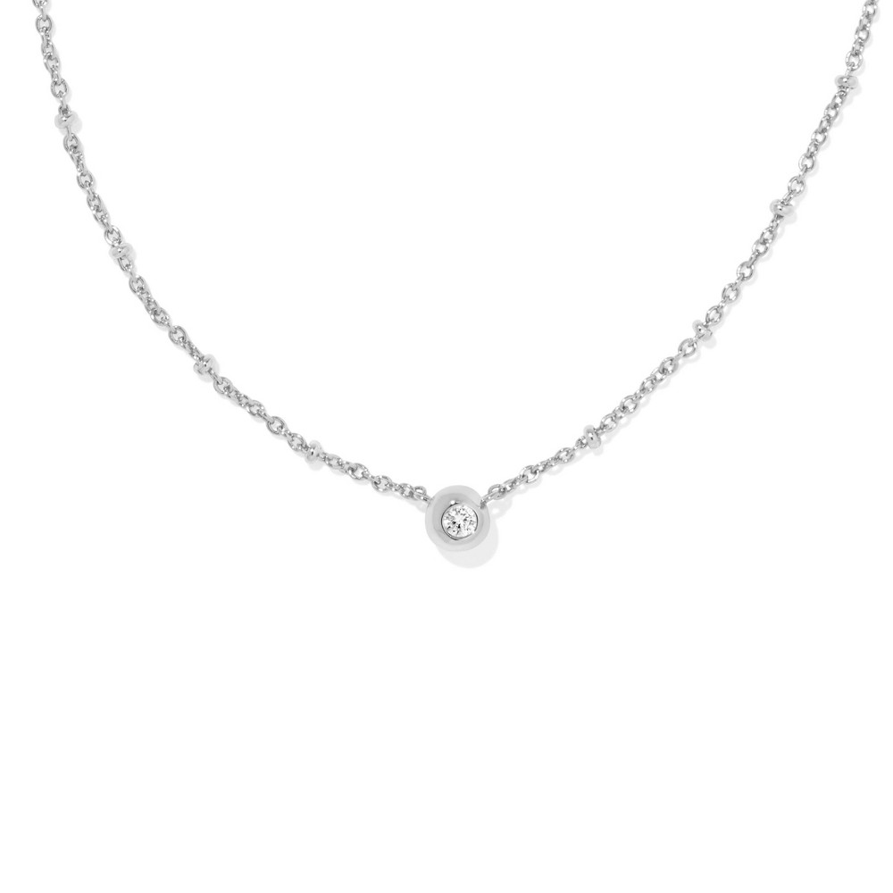 Photos - Pendant / Choker Necklace KENDRA SCOTT Mady Cubic Zirconia Pendant Necklace - Silver 