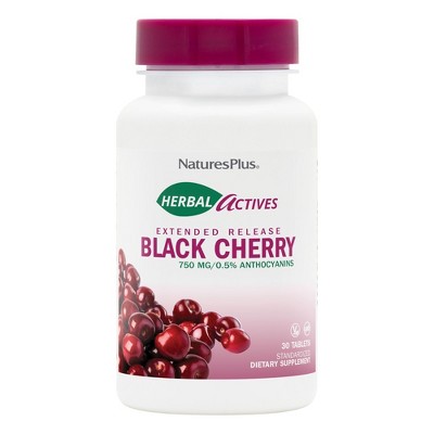 Herbal Actives Black Cherry Extended Release Tablets by Nature's Plus  -  30 Vegetarian Tablet