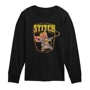 Boys' - Disney - Western Stitch Long Sleeve Graphic T-Shirt - 1 of 3