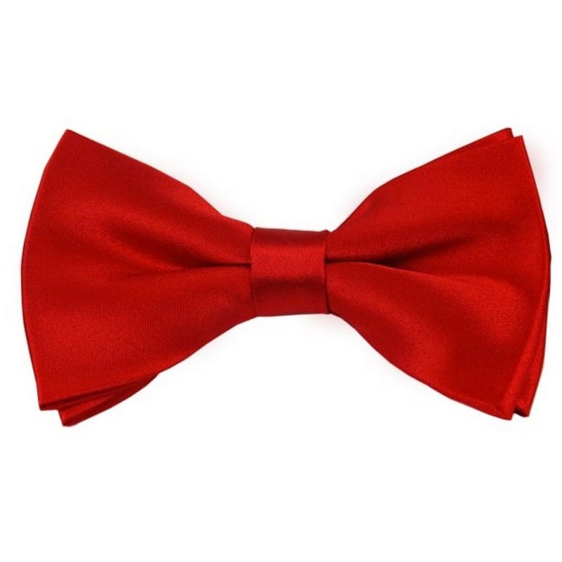 Men's Solid Color 2.5 W And 4.5 L Inch Pre-Tied adjustable Bow Ties, 1 of 3