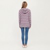 Anna-Kaci Women’s Striped Ribbed Knit Hoodie Top with Soft Textured Fabric Long Sleeves and Kangaroo Pocket Tunic-Length Design - 4 of 4