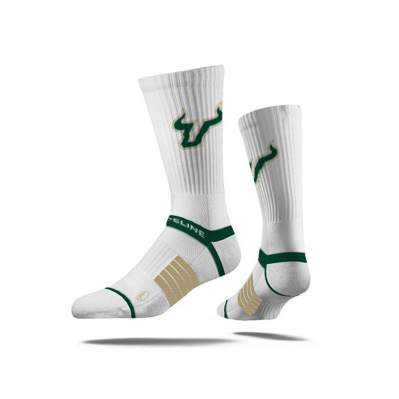 NCAA South Florida Bulls Premium Knit Crew Socks - White, 1 of 5