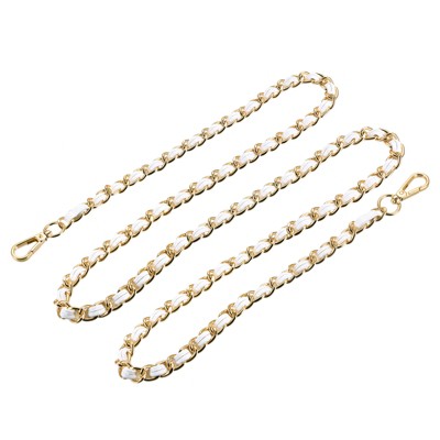 Unique Bargains Metal Corrosion-Resistant PU Leather Purse Flat Chain Straps