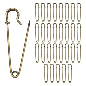 Unique Bargains Durable Sewing Upholstery Spring Lock Blanket Bulk Large Safety Pins 30 Pcs - 1 of 4