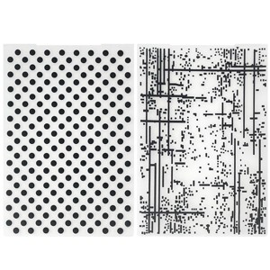 Wrapables Embossing Folder Paper Stamp Template for Scrapbooking, Card Making, DIY Arts & Crafts (Set of 2) - 1 of 4