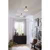 Progress Lighting Inspire 1-Light LED Semi-Flush Mount, Brushed Nickel, Linen Shade - 4 of 4