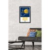 Trends International NBA Indiana Pacers - Logo 21 Framed Wall Poster Prints - 2 of 4