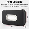 Car Visor Tissue Holder, PU Leather Sun Visor Napkin Organizer for Car Interior - 2 of 4