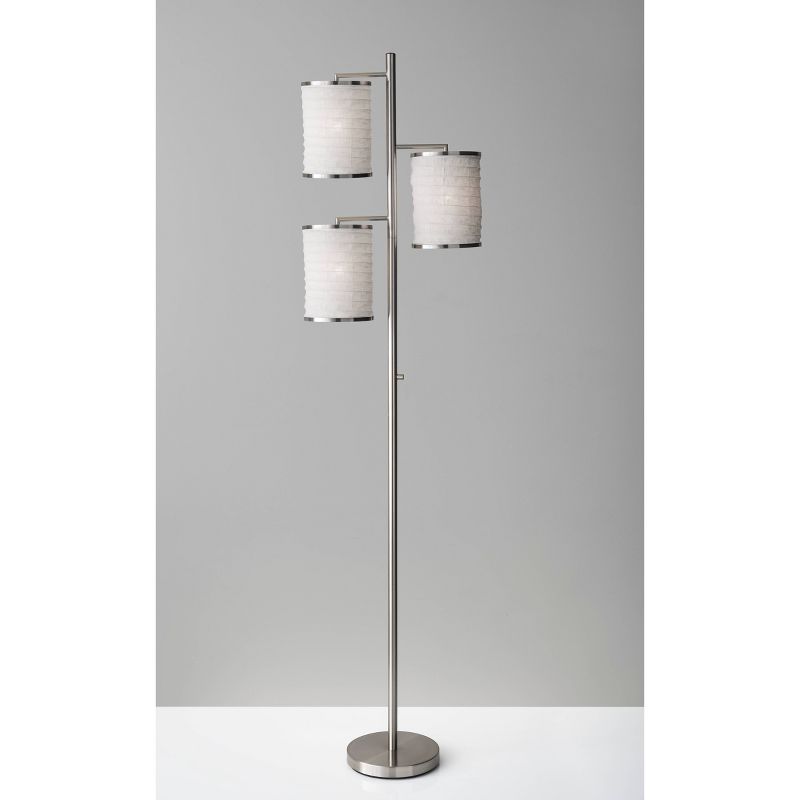 Bellows Tree Lamp Brushed Steel - Adesso, 4 of 6