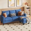 LACOO L-Shaped Sofa, Linen Fabric Couch with Reversible Chaise - 2 of 4