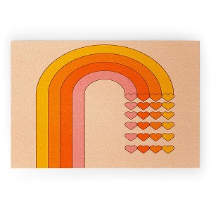 Circa78Designs Sweetheart Rainbow Looped Vinyl Welcome Mat - Society6 - 1 of 2
