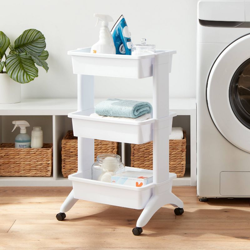 3 Tier Utility Cart White - Brightroom&#8482;, 3 of 14