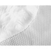 Walk on Me Faux Fur Super Soft Rug With Non-slip Backing 6' Round White - 3 of 4