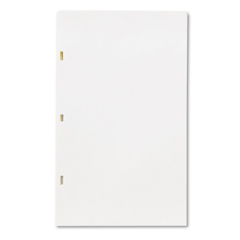 100 Sheet/Box 14 x 8-1/2 Looseleaf Minute Book Ledger Sheets Ivory Linen