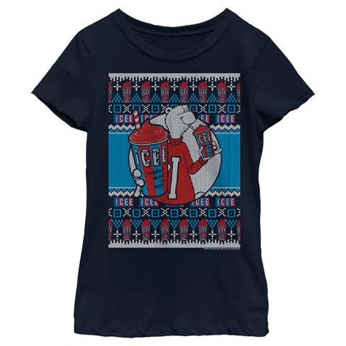 Girl's ICEE Bear Ugly Sweater T-Shirt - image 1 of 4