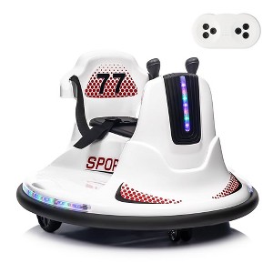 Electric Ride on Bumper Car for Toddlers, Ride on Car with RC LED Lights & 360 Degree Spin, for 3+ Kids - 1 of 4