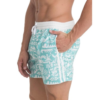 Boards Men's 5.5" Compression Liner Primitive Aqua Swim Trunks | Large — фото 2