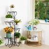 Artloge 42" Tall 5 Tier Metal Plant Stand - Weather Resistant Flower Pot Holder for Indoor & Outdoor Garden Decor - 2 of 4