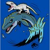 Boy's Jurassic World Dinosaur Wave Surfing T-Shirt - 2 of 4