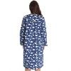 Dreamcrest Womens Snap-Front House Coat Flannel Duster Nightgown with Pockets - 3 of 3