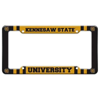 Kennesaw State Owls Primary Logo License Plate Tag Frame