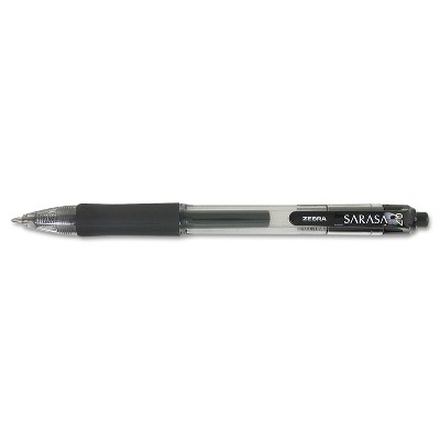 Zebra Sarasa Retractable Gel Pen Black Ink Medium Dozen 46810