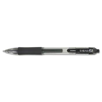 Zebra Sarasa Retractable Gel Pen Black Ink Medium Dozen 46810