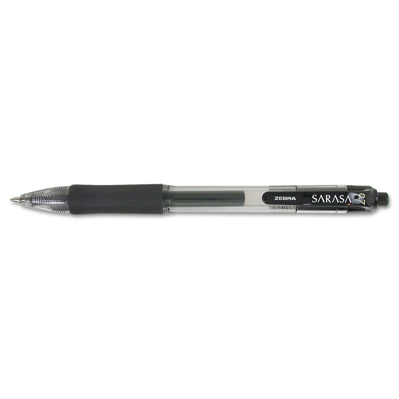 Zebra Sarasa Retractable Gel Pen Black Ink Medium Dozen 46810, 1 of 3