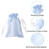 Unique Bargains Mini Smooth Soft Wedding Christmas Satin Favor Bags with Drawstring 50 Pcs - 3 of 4