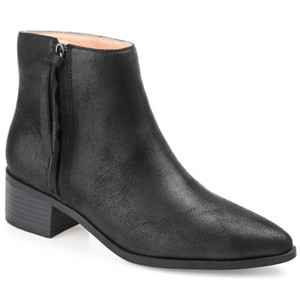 Journee Collection Womens Sadiya Inside Zip Stacked Heel Booties - 1 of 4