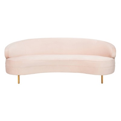 Primrose Curved Sofa Light Pink - Safavieh